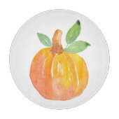 Waterverf Pompoen 2 Snijplank (Voorkant)