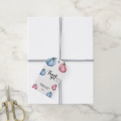 Waterverf Pompoen Bedankt geslacht onthulling Cadeaulabel (Met Touw)