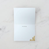 Waterverf pompoen blauw bedankje bedankkaart (Binnen)