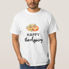 waterverf pompoen blij Thanksgiving T-shirt