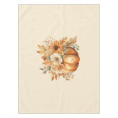 Waterverf pompoen bloemontwerp- tafelkleed (Voorkant)