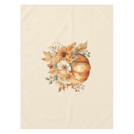 Waterverf pompoen bloemontwerp- tafelkleed