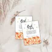 Waterverf Pompoen Boeken voor Baby Halloween Herfs Informatiekaartje