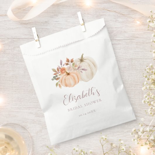 Waterverf Pompoen Boho Herfst Floral Vrijgezellenf Bedankzakje (Geknipt)