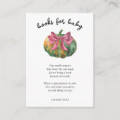 Waterverf pompoen boog boeken voor baby informatiekaartje (Voorkant)