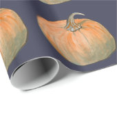 Waterverf Pompoen Cadeaupapier (Rol Hoek)