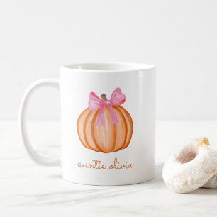 Waterverf Pompoen Coquette Herfst Tante Cadeau Koffiemok