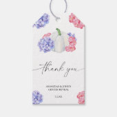 Waterverf Pompoen Dank je gender onthullen Cadeaulabel (Voorkant)