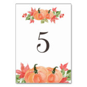 Waterverf Pompoen en Esdoornhanger Tafel 5 Kaart (Achterkant)