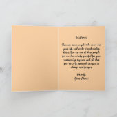 Waterverf pompoen en herfstbladeren Thanksgiving Kaart (Binnen)