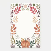 Waterverf pompoen en herfstleien post-it® notes (Voorkant)