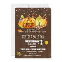 Waterverf pompoen en seizoensgebonden herfstblader