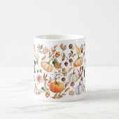 Waterverf pompoen en valbladeren koffiemok (Center)