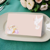 Waterverf pompoen en witte duif Thanksgiving Plaatskaartje