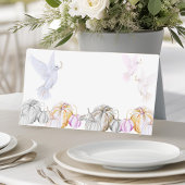 Waterverf pompoen en witte duif Thanksgiving Plaatskaartje
