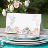 Waterverf pompoen en witte duif Thanksgiving Plaatskaartje