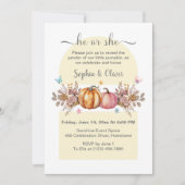 Waterverf pompoen geslacht onthullen hij of zij kaart (Voorkant)