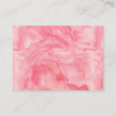 Waterverf Pompoen Glitter Luier Raffle Ticket Informatiekaartje (Achterkant)