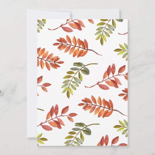 Waterverf pompoen Halloween kostuum feest Kaart (Achterkant)