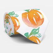 Waterverf Pompoen Halloween Stropdas (Opgerold)