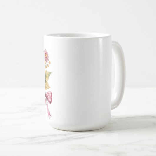 Waterverf pompoen Halloween T-shirt – Schattige na Koffiemok (Voorkant rechts)