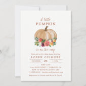 Waterverf pompoen herfst Baby shower Kaart (Voorkant)