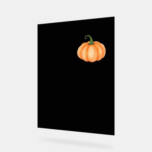 Waterverf pompoen - Herfst en Halloween Ontwerp O Acryl Bord (Hoek)