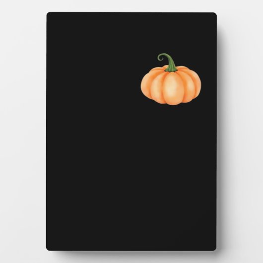 Waterverf pompoen - Herfst en Halloween Ontwerp O Fotoplaat (voorkant)