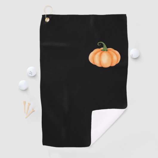 Waterverf pompoen - Herfst en Halloween Ontwerp O Golfhanddoek (Insitu)