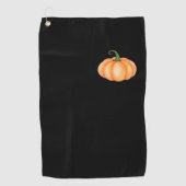 Waterverf pompoen - Herfst en Halloween Ontwerp O Golfhanddoek (Voorkant)