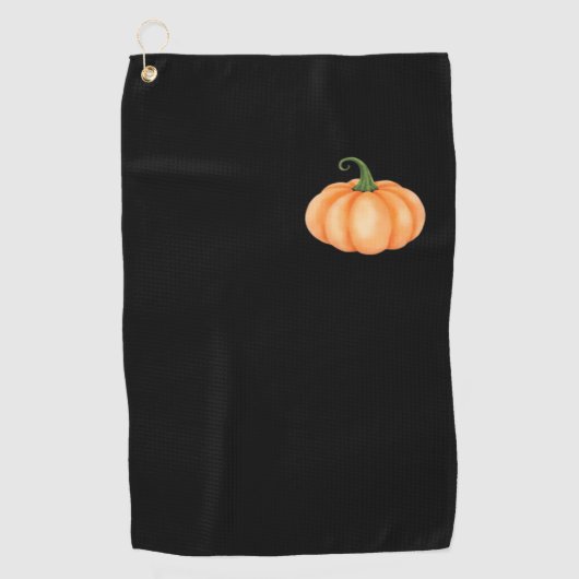 Waterverf pompoen - Herfst en Halloween Ontwerp O Golfhanddoek (Voorkant)
