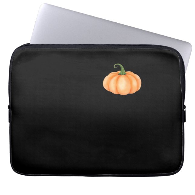 Waterverf pompoen - Herfst en Halloween Ontwerp O Laptop Sleeve (Voorkant)