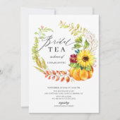 Waterverf Pompoen Herfst Krans Vrijgezellenfeest T Kaart (Voorkant)