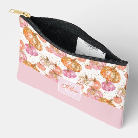 Waterverf Pompoen Herfst Patroon Etui (Open)