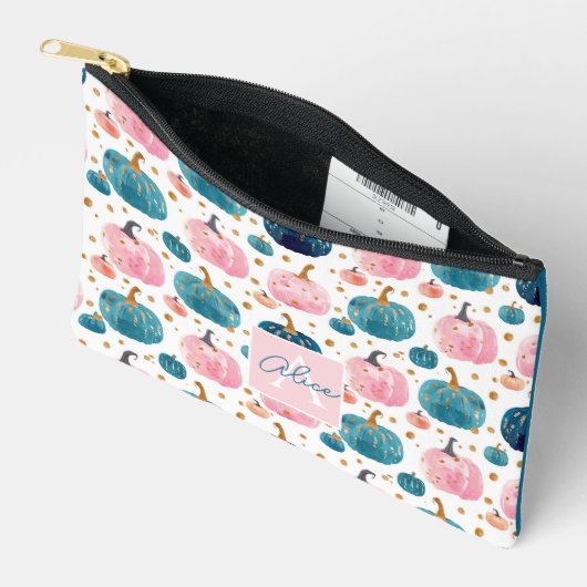 Waterverf Pompoen Herfst Patroon Etui (Open)