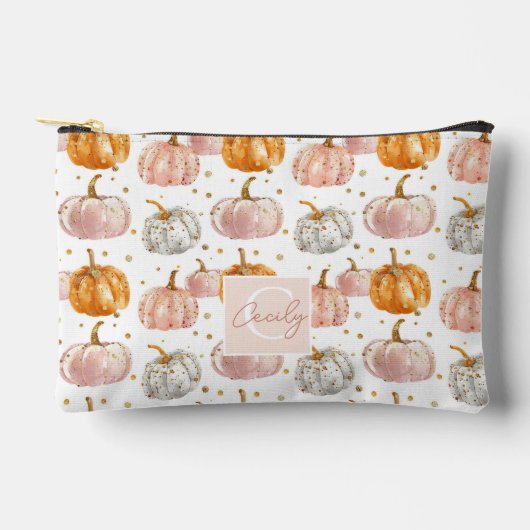 Waterverf Pompoen Herfst Patroon Etui (Voorkant)