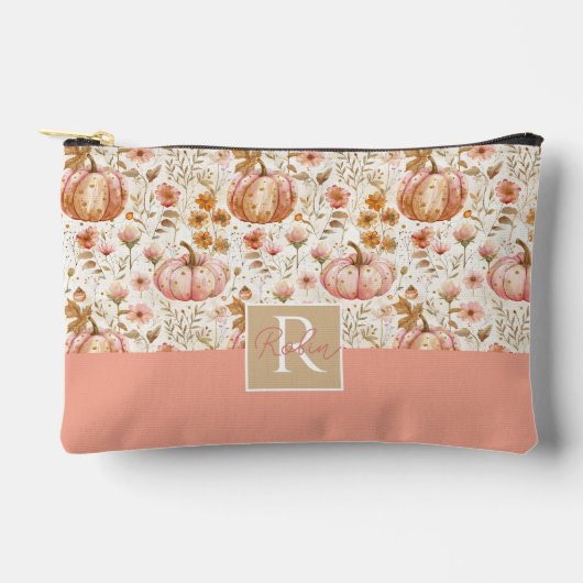 Waterverf Pompoen Herfst Patroon Etui (Voorkant)