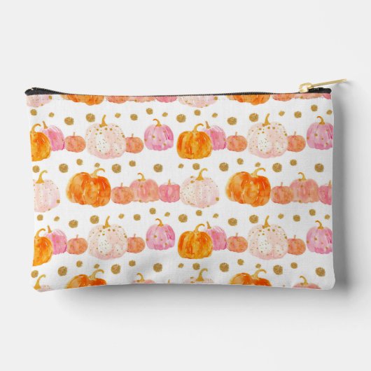 Waterverf Pompoen Herfst Patroon Etui (Achterkant)