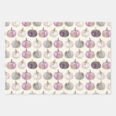 Waterverf Pompoen Herfst Patroon Inpakpapier Vel (Voorkant 3)