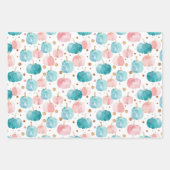 Waterverf Pompoen Herfst Patroon Inpakpapier Vel (Voorkant 2)