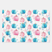 Waterverf Pompoen Herfst Patroon Inpakpapier Vel (Voorkant 2)