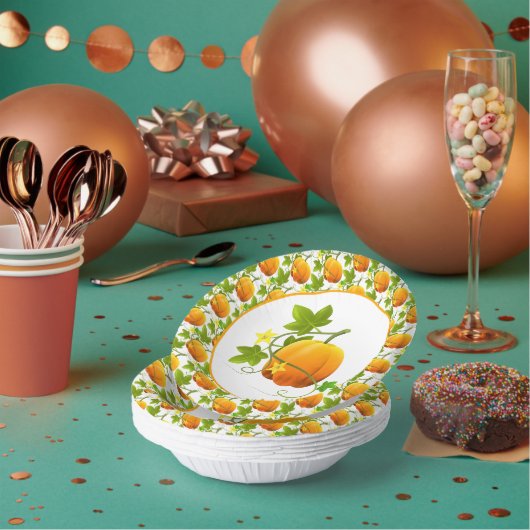 Waterverf Pompoen Herfst / Thanksgiving  Papieren Kommen (Multi)