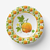 Waterverf Pompoen Herfst / Thanksgiving  Papieren Kommen (Voorkant)