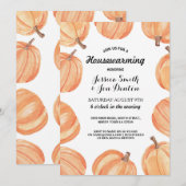 Waterverf pompoen Herfst van de partij voor de opw Kaart (Voorkant / Achterkant)