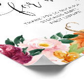 Waterverf pompoen, herfsten boeken voor baby poster (Hoek)