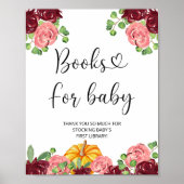 Waterverf pompoen, herfsten boeken voor baby poster (Voorkant)