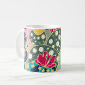 Waterverf pompoen: herfstpatroon Koffiemok (Voorkant links)