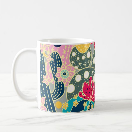 Waterverf pompoen: herfstpatroon Koffiemok (Links)