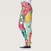  Waterverf pompoen: herfstpatroon Leggings (Links)