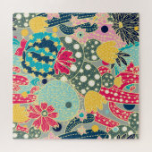  Waterverf pompoen: herfstpatroon Legpuzzel (Horizontaal)